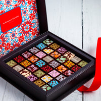 Happy Holidays Chocolate Art Scrabble Box