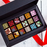 Happy Holidays Chocolate Art Mini Scrabble Box