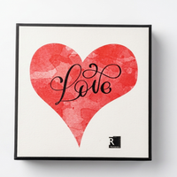 I Love You 36pc Scrabble Chocolate Art - Venezuelan Dark Chocolate Gift
