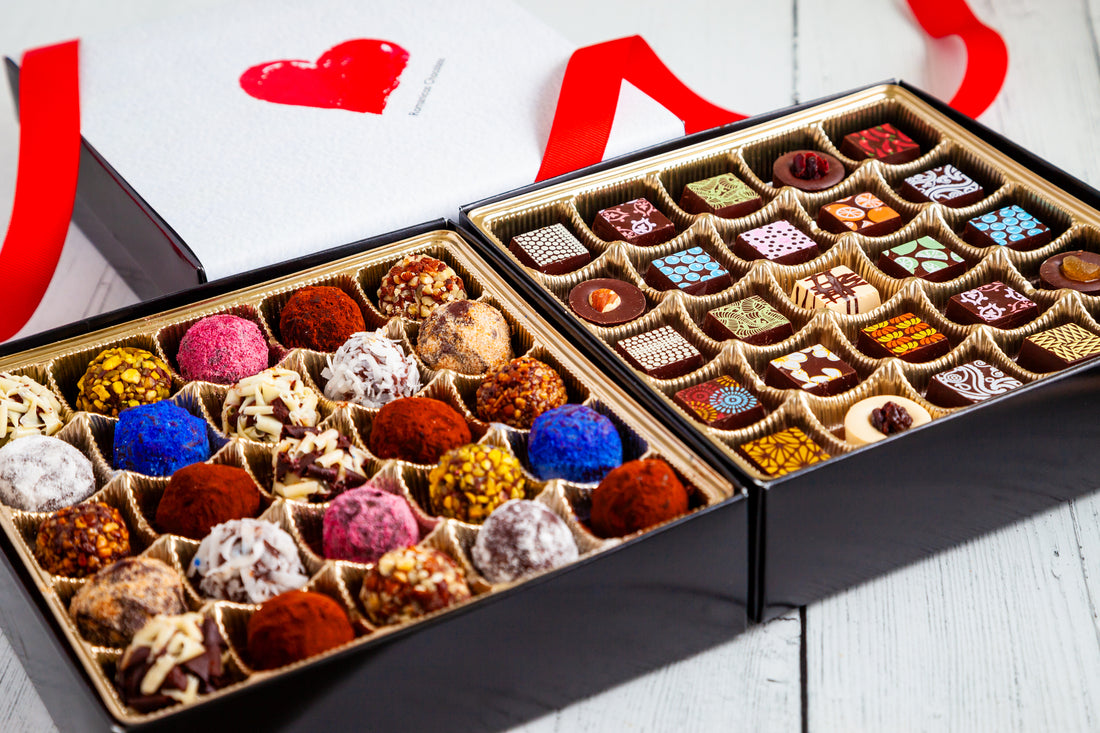 I Love You King Size Mixed Box (50 Pcs: 25 Bonbons, 25 Truffles)