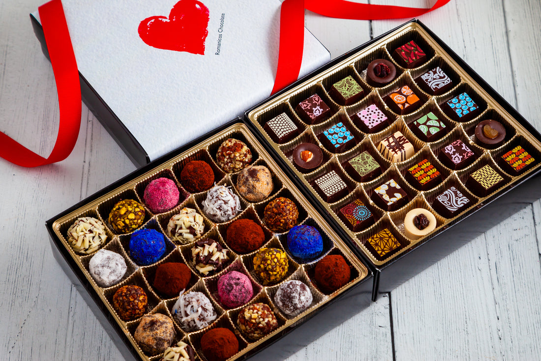 I Love You King Size Mixed Box (50 Pcs: 25 Bonbons, 25 Truffles)