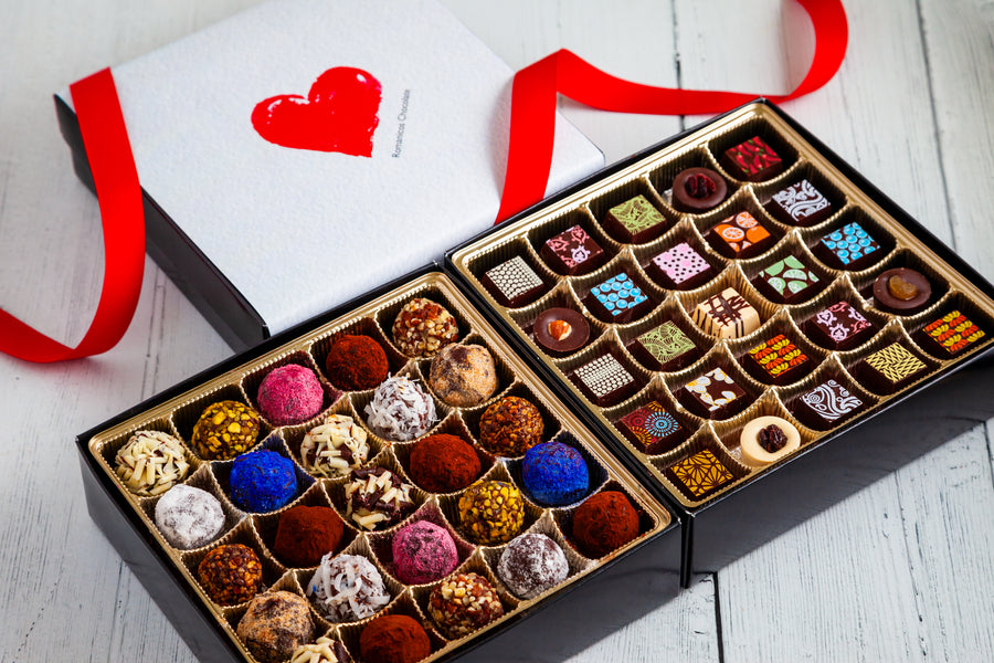 I Love You King Size Mixed Box (50 Pcs: 25 Bonbons, 25 Truffles)