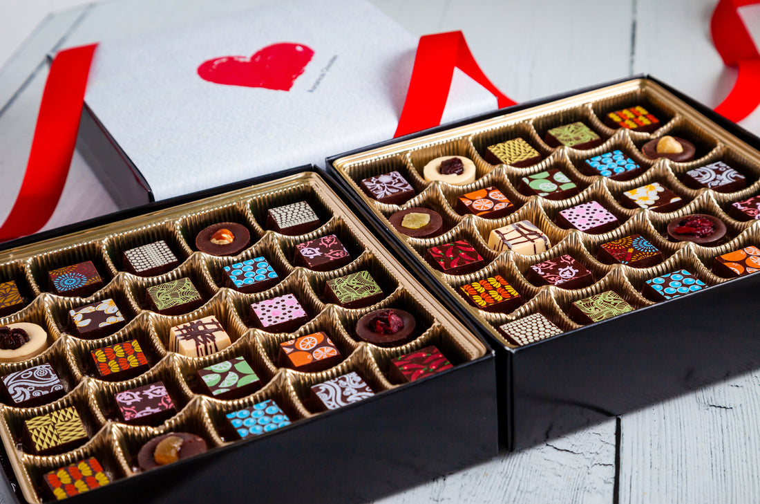 I Love You Double  King Size Chocolate Art Box (50 Pcs)