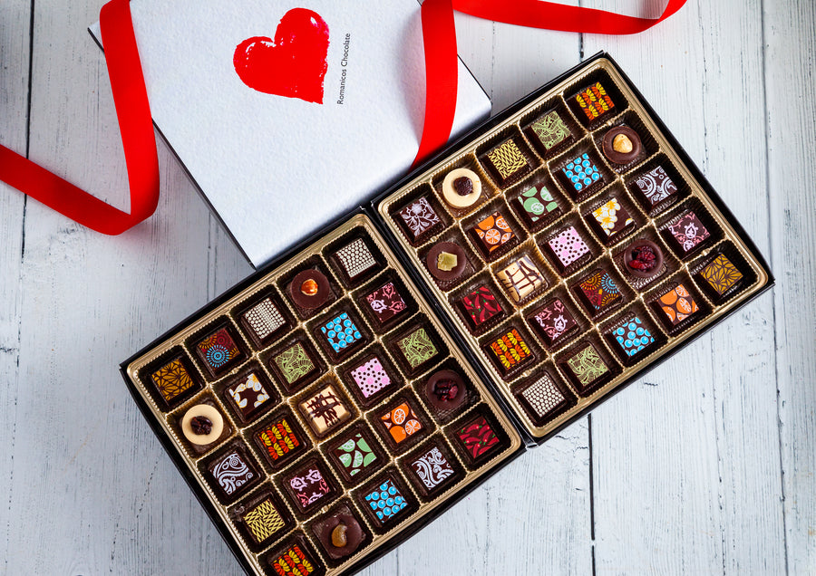 I Love You Double  King Size Chocolate Art Box (50 Pcs)