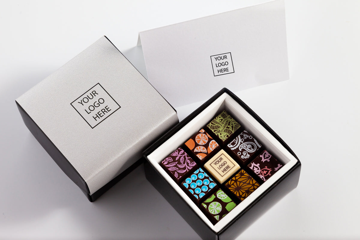 The Corporate Piccolo | 9pc Branded Chocolate Art