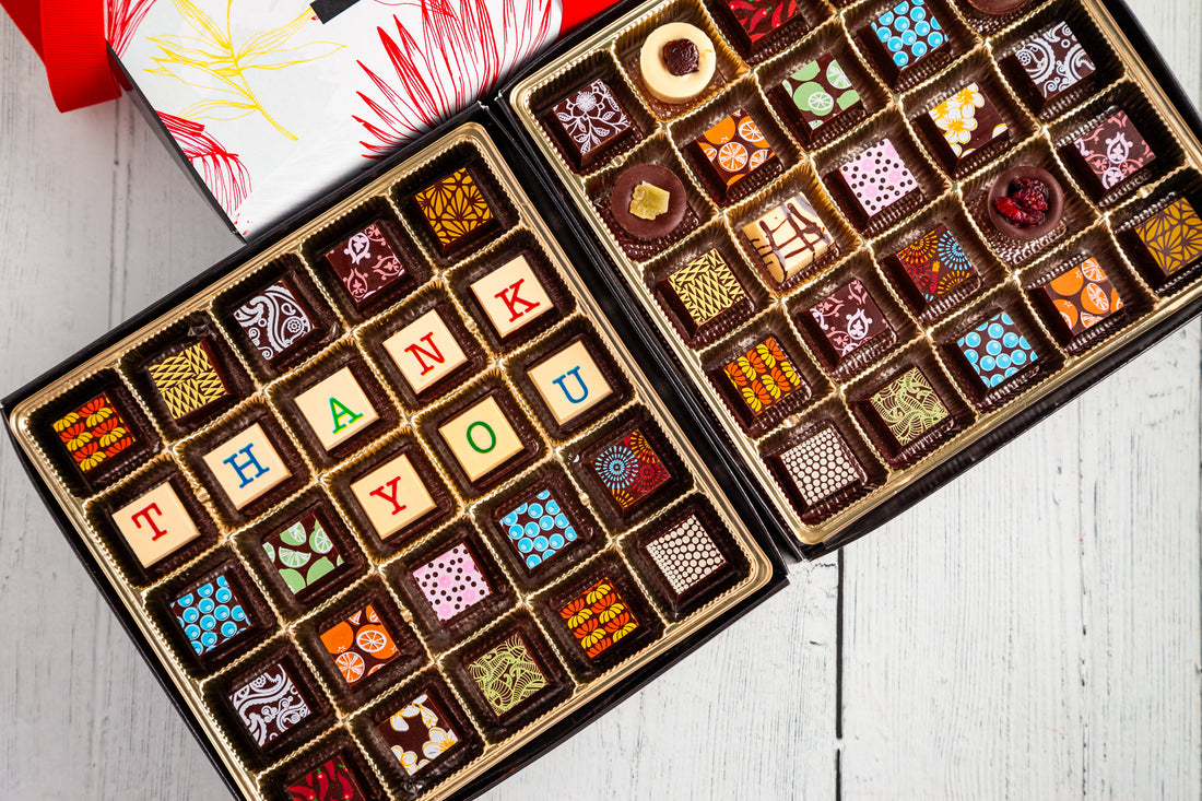 Thank You Double King Chocolate Art Box (50 Pcs)