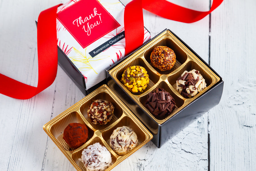 Piccolo Size Signature Truffles Thank You Box