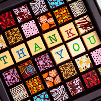 Thank You Chocolate Art Scrabble Box