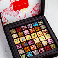 Thank You Chocolate Art Scrabble Box