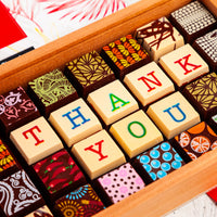 Thank You Chocolate Art Limited Edition Wooden Box