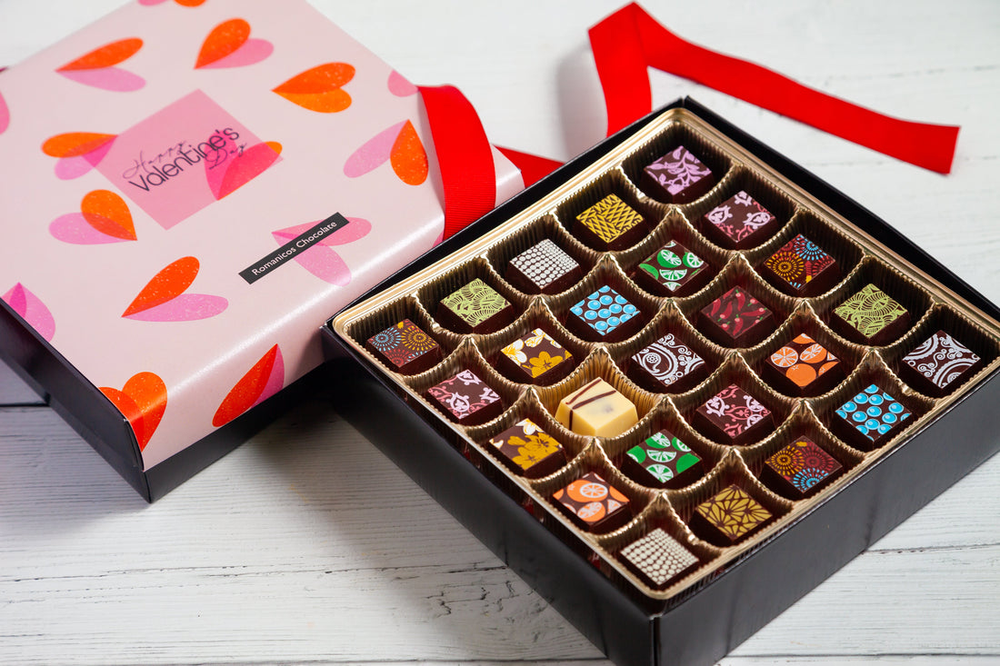 Valentine's Day Double  King Size Chocolate Art Box (50 Pcs)