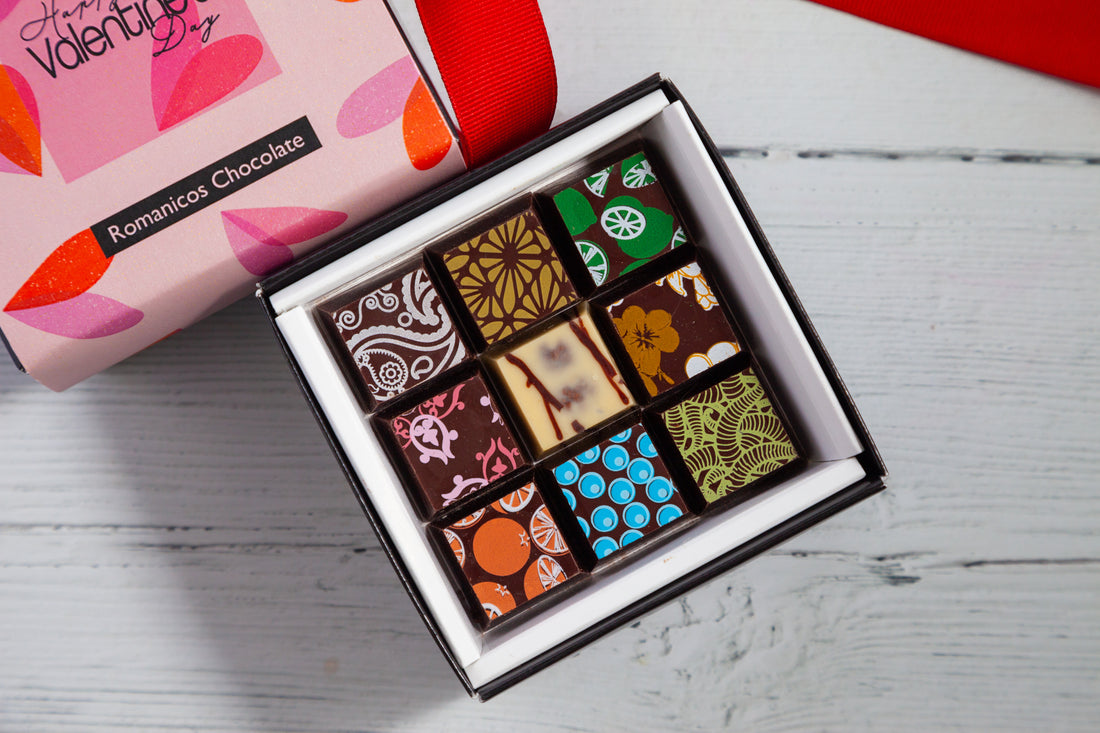 Valentine's Day Piccolo Size Chocolate Art Box