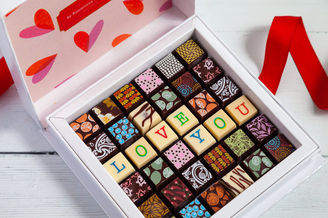 Valentine's Day Chocolate Art Scrabble Box