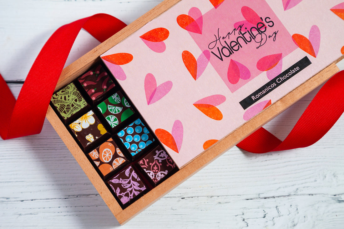 Valentine's Day Chocolate Art Limited Edition Wooden Box