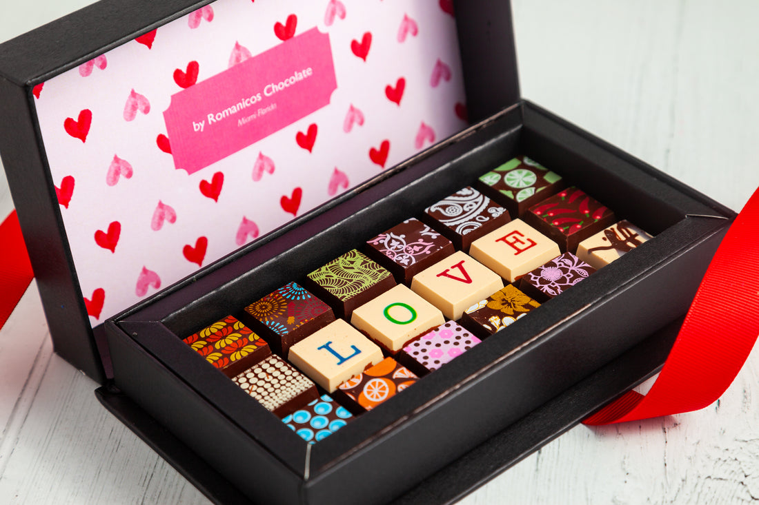 Valentine's Day Chocolate Art Mini Scrabble Box