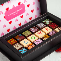 Valentine's Day Chocolate Art Mini Scrabble Box