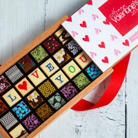 Valentine's Day Chocolate Art Limited Edition Wooden Box