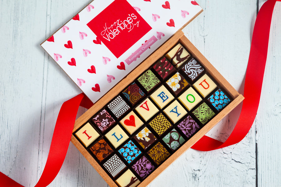 Valentine's Day Chocolate Art Limited Edition Wooden Box