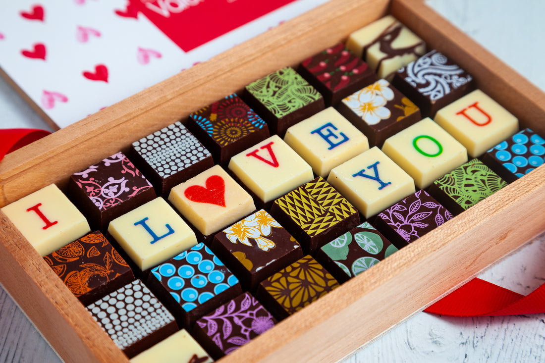 Valentine's Day Chocolate Art Limited Edition Wooden Box