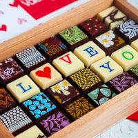 Valentine's Day Chocolate Art Limited Edition Wooden Box