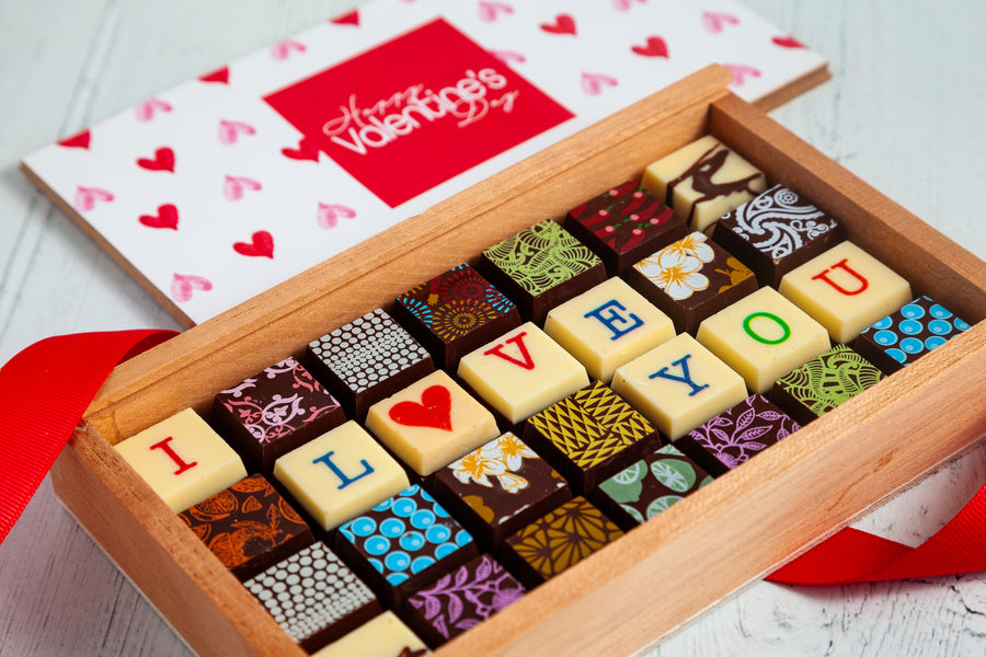 Valentine's Day Chocolate Art Limited Edition Wooden Box