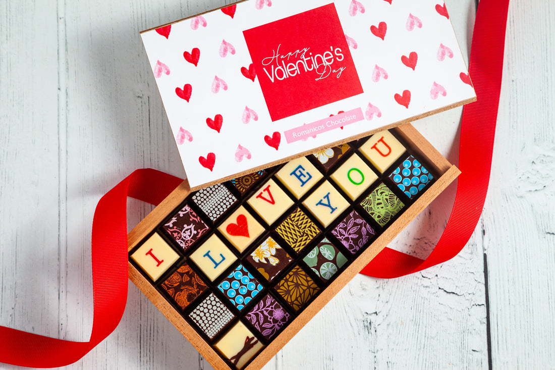 Valentine's Day Chocolate Art Limited Edition Wooden Box