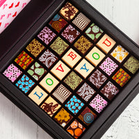 Valentine's Day Chocolate Art Scrabble Box