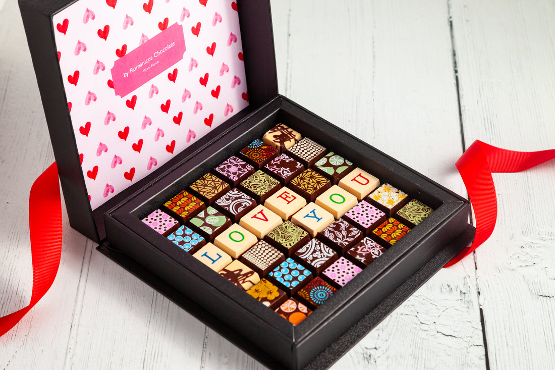 Valentine's Day Chocolate Art Scrabble Box