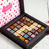 Valentine's Day Chocolate Art Scrabble Box