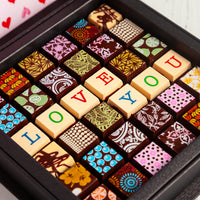 Valentine's Day Chocolate Art Scrabble Box