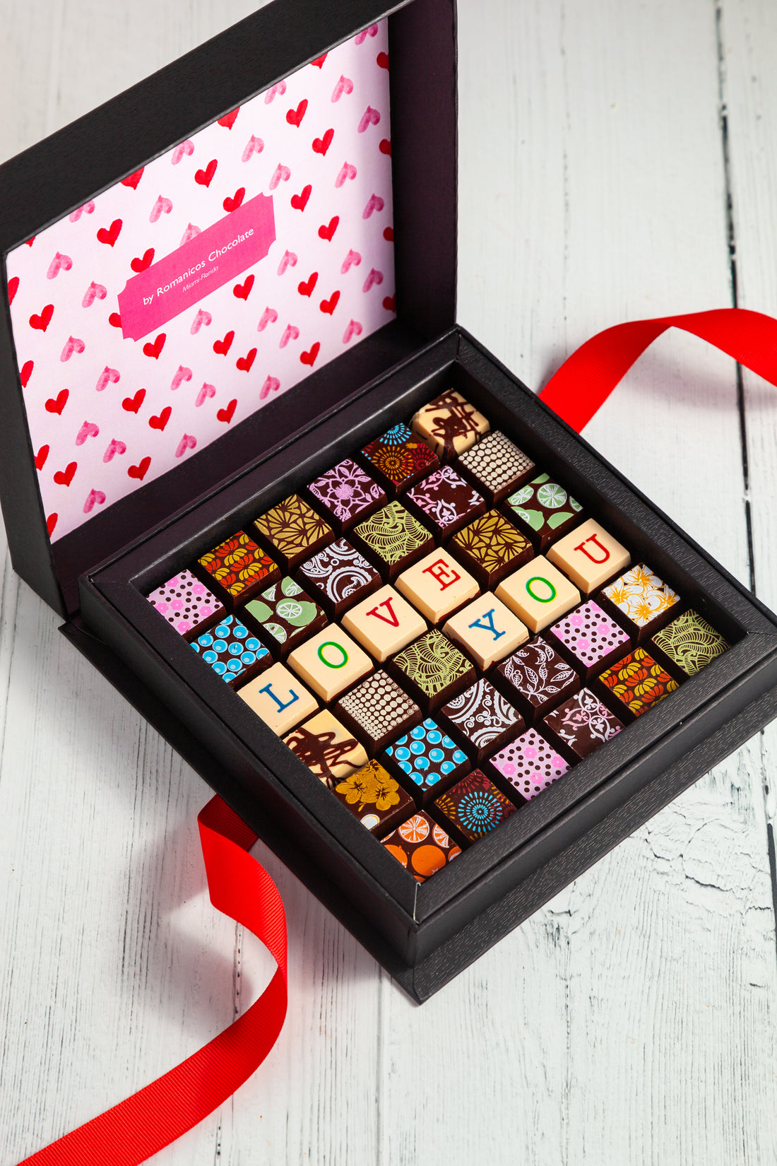 Valentine's Day Chocolate Art Scrabble Box