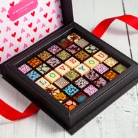 Valentine's Day Chocolate Art Scrabble Box