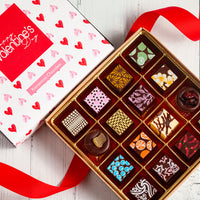 Valentine's Day Single Queen Size Chocolate Art Box (16 Pcs)