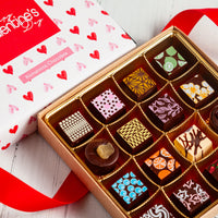 Valentine's Day Single Queen Size Chocolate Art Box (16 Pcs)