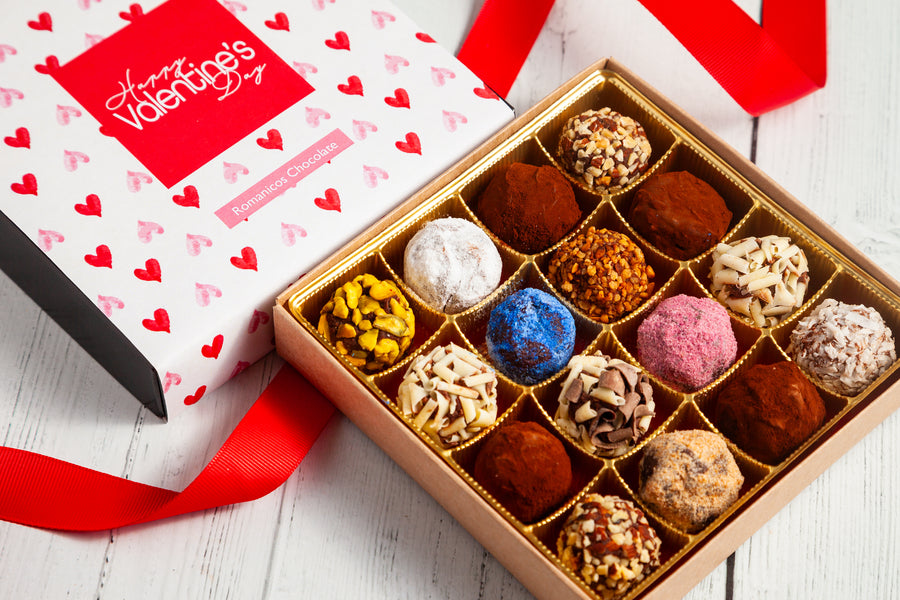 Valentine's Day Single Queen Size Signature Truffle Box (16 Pieces)