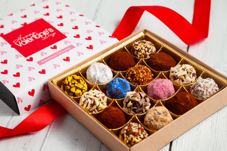 Valentine's Day Single Queen Size Signature Truffle Box (16 Pieces)