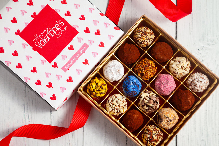 Valentine's Day Single Queen Size Signature Truffle Box (16 Pieces)