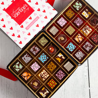 Valentine's Day Double Queen Chocolate Art Box (32 Pieces)