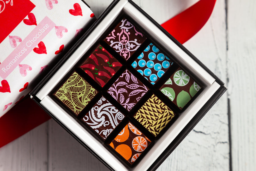 Valentine's Day Piccolo Size Chocolate Art Box