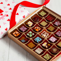 Valentine's Day Single King Size Chocolate Art Box (25 Pcs)