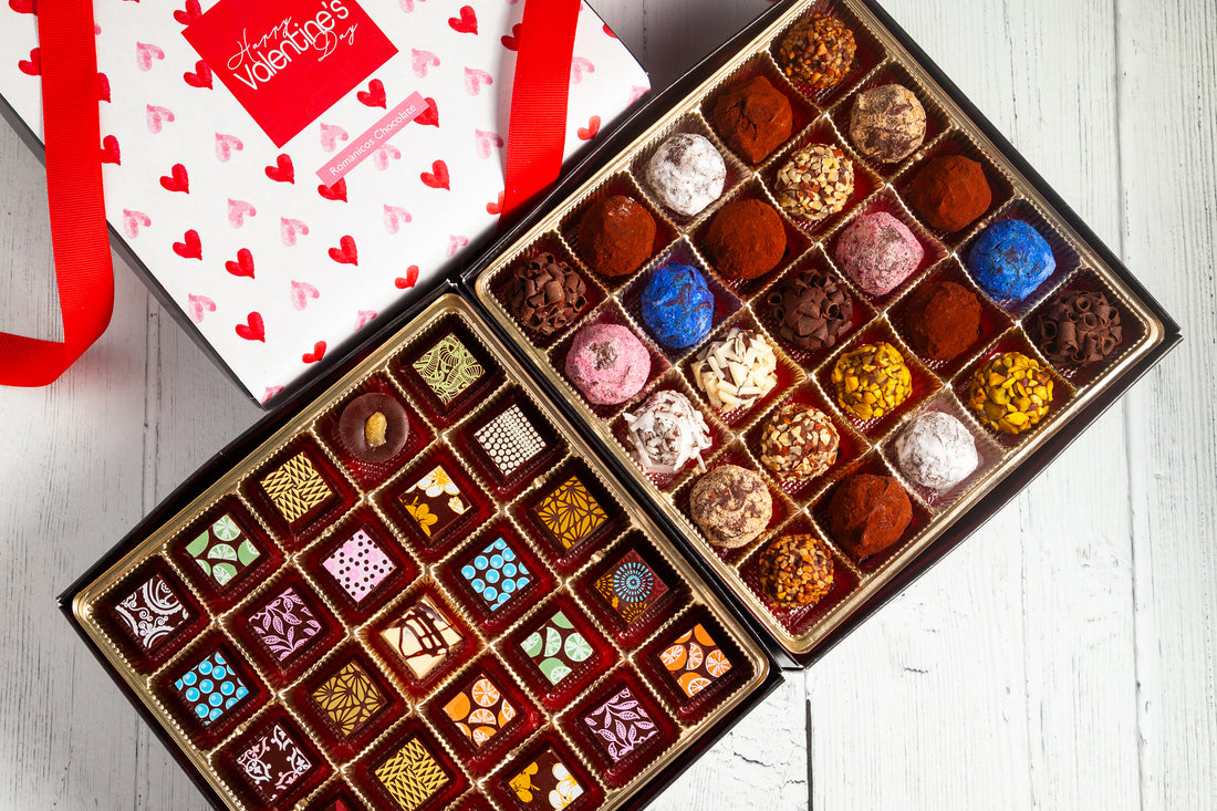 Valentine's Day King Size Mixed Box (50 Pcs: 25 Bonbons, 25 Truffles)