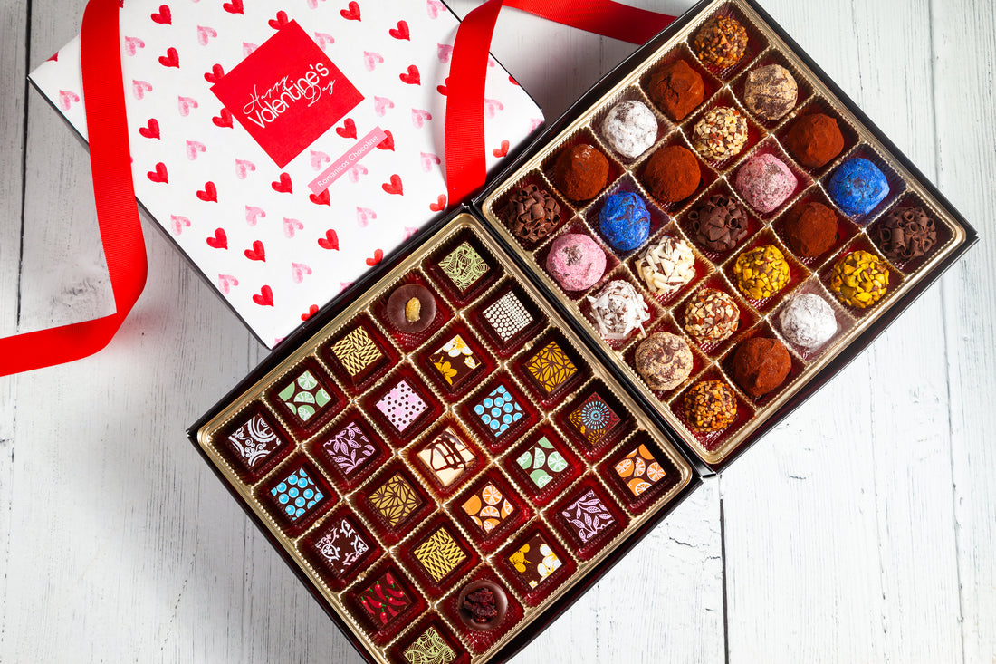 Valentine's Day King Size Mixed Box (50 Pcs: 25 Bonbons, 25 Truffles)