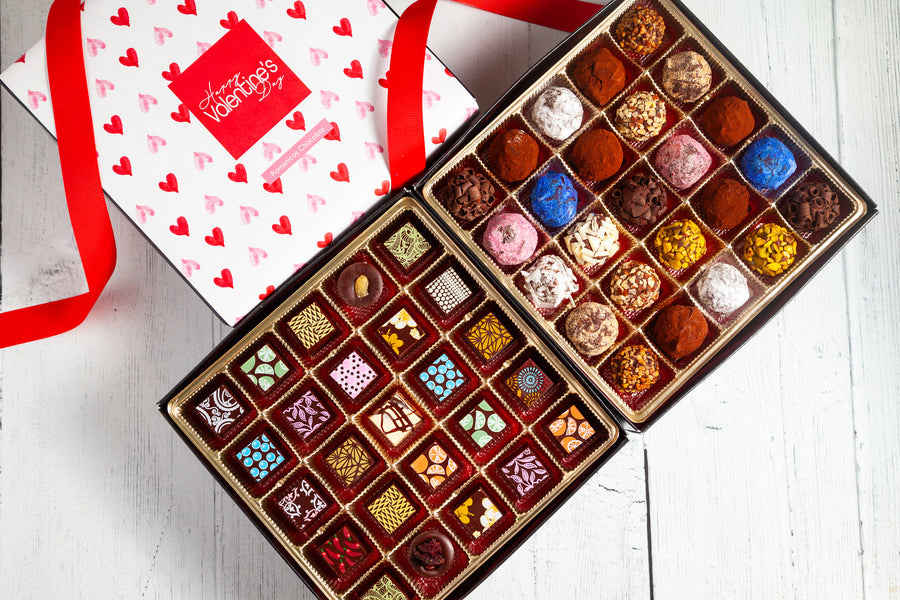 Valentine's Day King Size Mixed Box (50 Pcs: 25 Bonbons, 25 Truffles)