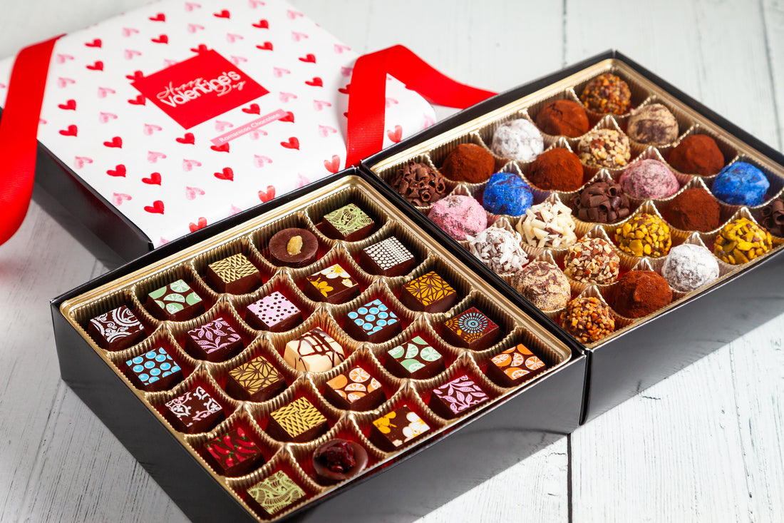 Valentine's Day King Size Mixed Box (50 Pcs: 25 Bonbons, 25 Truffles)