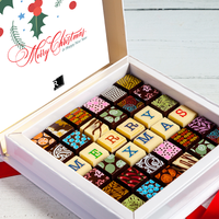 Merry Christmas 36pc Scrabble Chocolate Art