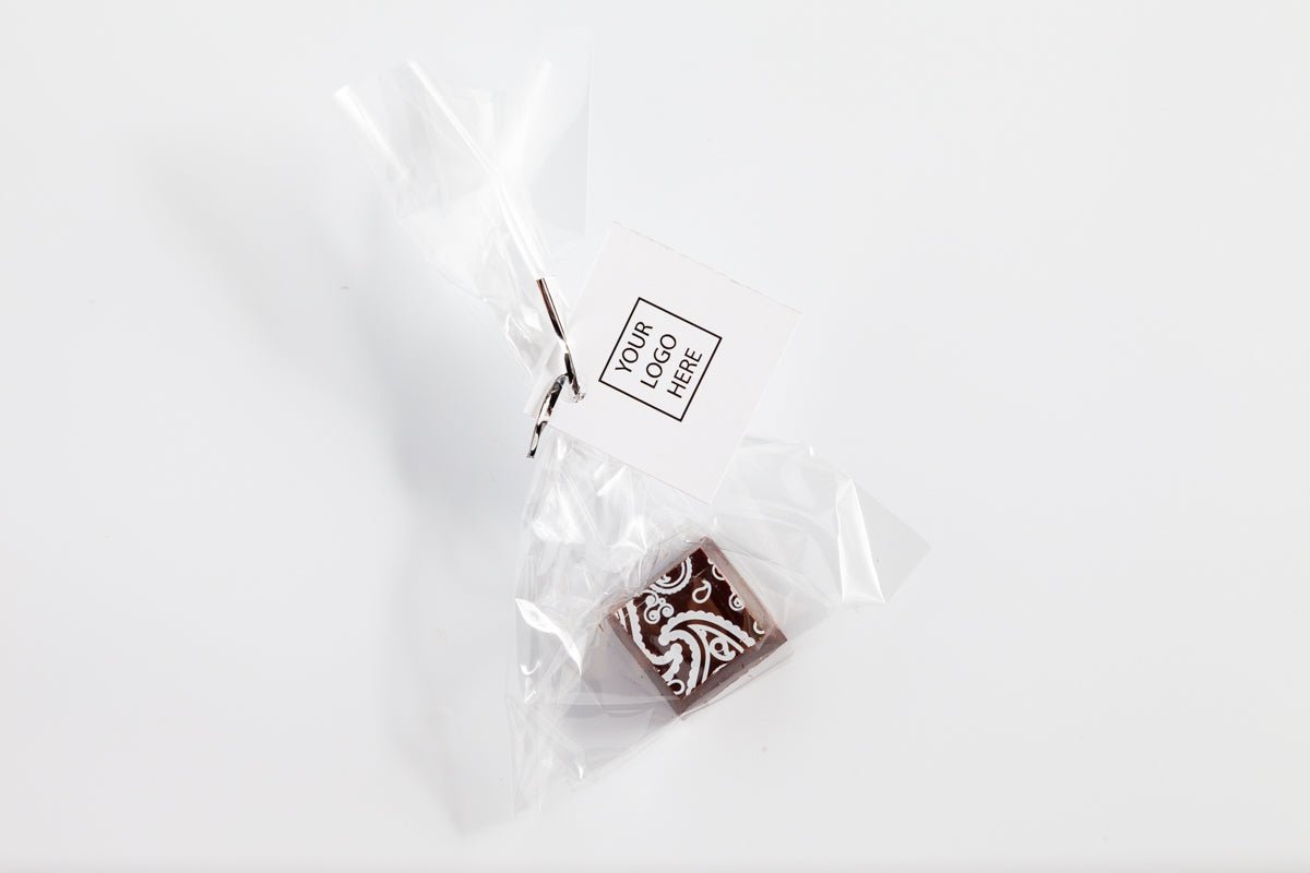 Chocolate Party Favor with custom tag - Romanicos Chocolate