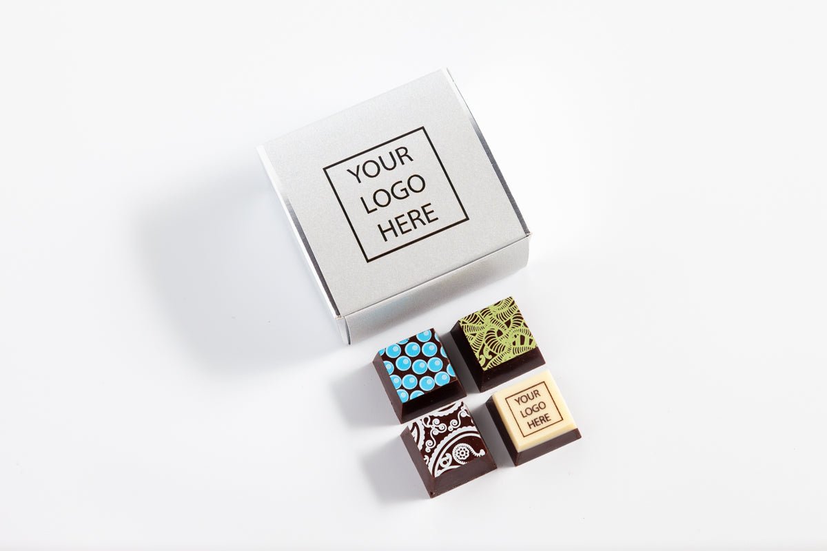CORPORATE Party Favor [FOUR Pieces] - Romanicos Chocolate