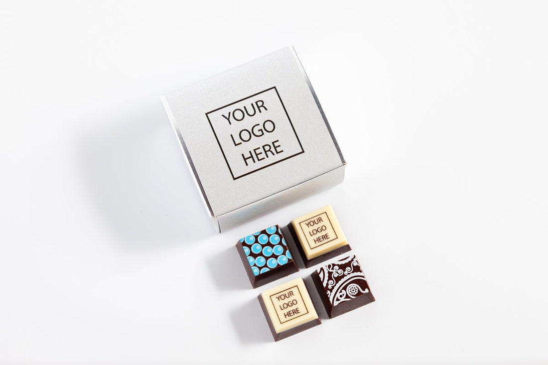 CORPORATE Party Favor [FOUR Pieces] - Romanicos Chocolate