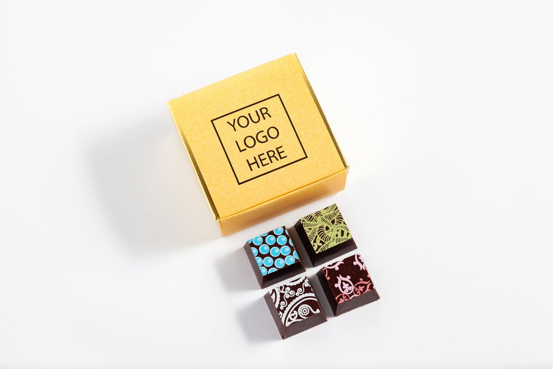CORPORATE Party Favor [FOUR Pieces] - Romanicos Chocolate
