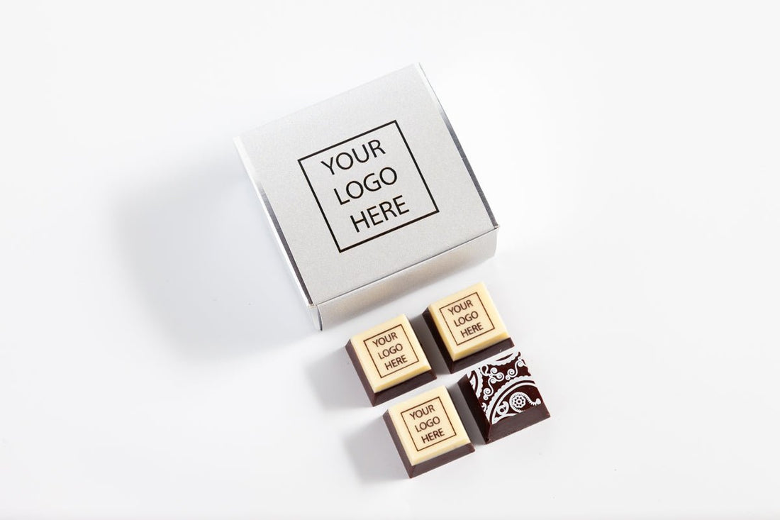 CORPORATE Party Favor [FOUR Pieces] - Romanicos Chocolate